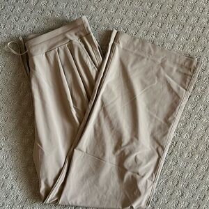 CALIA Women's Truelight Pleated Wide Leg Trouser Pant Long Tall Inseam